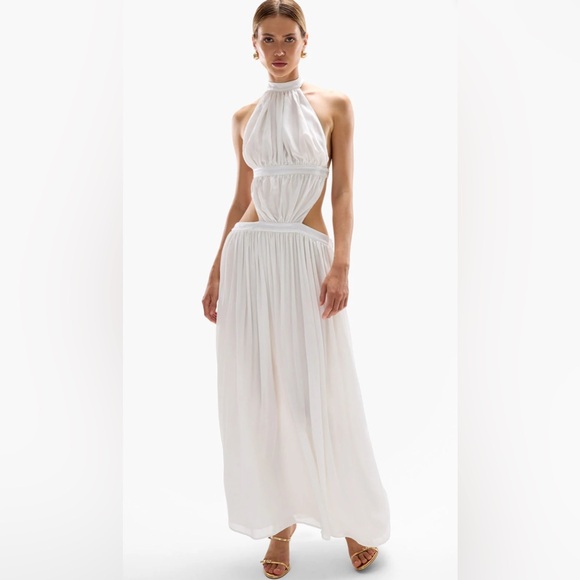 CIN CIN -  ROSETTE' MAXI DRESS - PEARL. - Picture 1 of 3